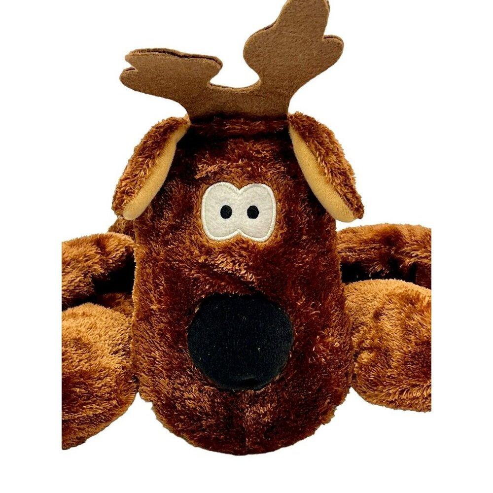 Hallmark Expressions Rodney Reindeer 12 inch Bean Plush Antlers Christmas
